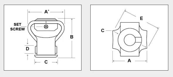50366A1 K Coupling (5803) 6 x 6